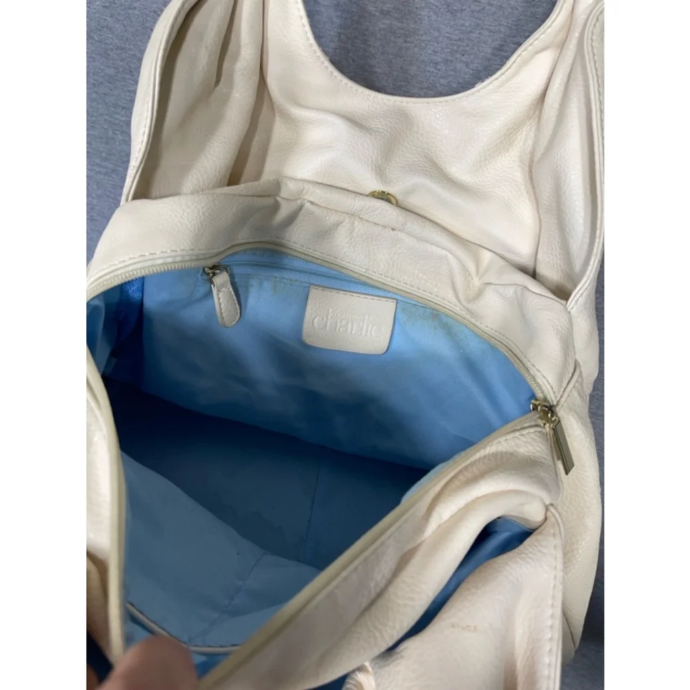 Charming Charlies cream and gold Handbag